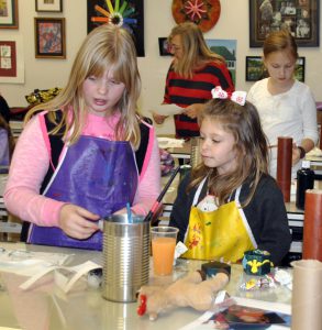 Hope Craighead and Bella Webb discuss their next craft.