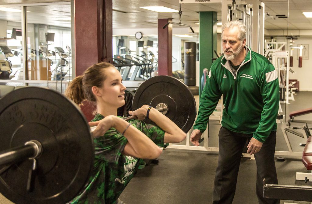 Bob Jones training William Woods student