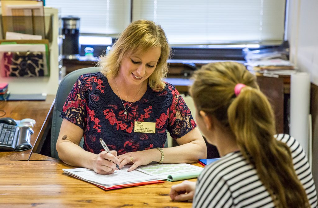 Kathy Neal with student