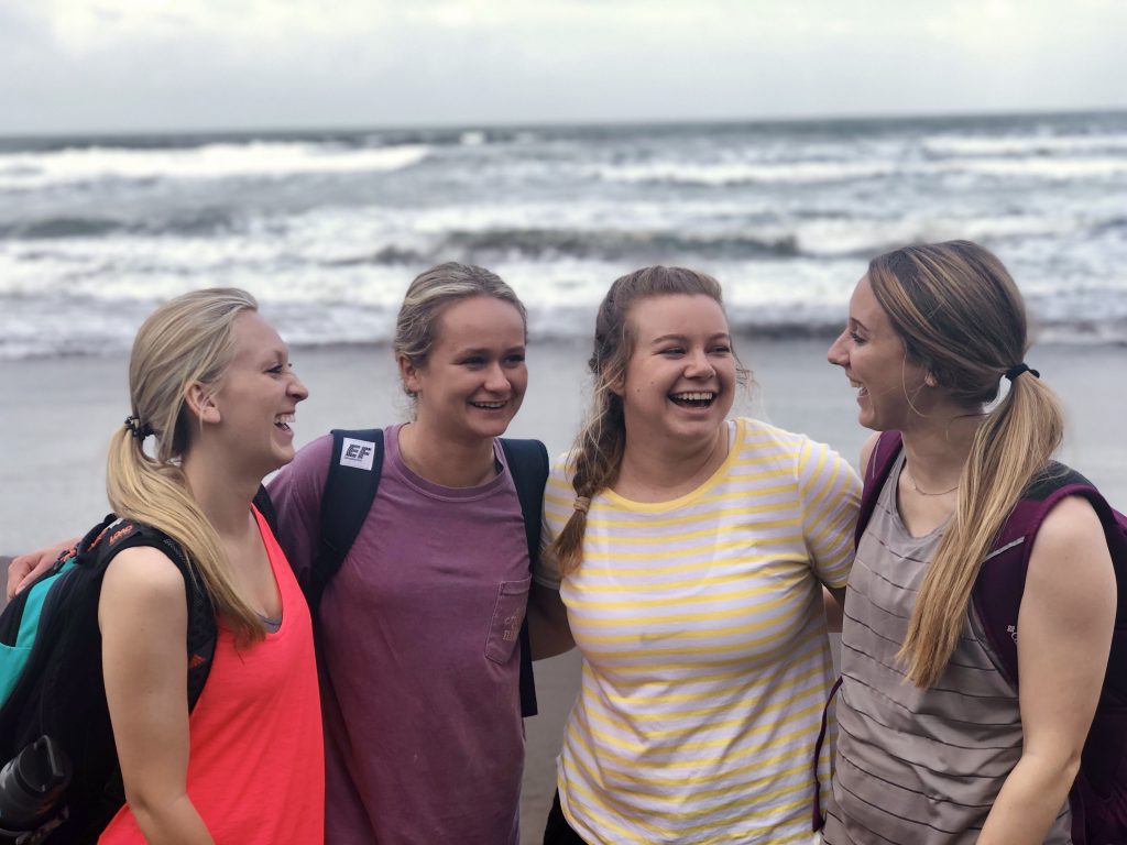 Students on the Beach