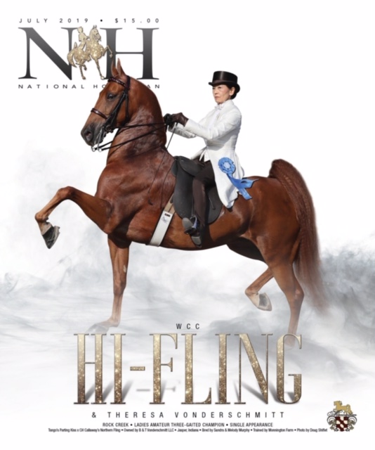 Theresa Vonderschmitt riding Hi Fling