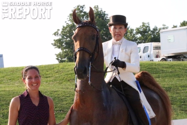 Theresa Vonderschmitt showing and Sarah MacKenna training