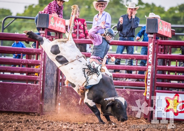 A rodeo event 