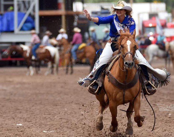 Ashley Bauer representing as Miss Rodeo Missouri 2018