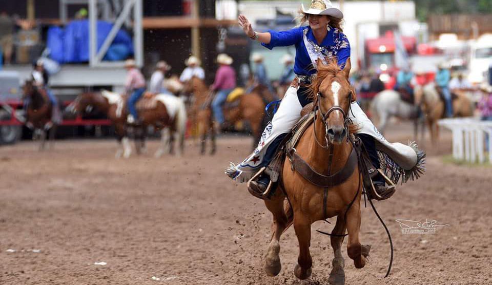 Ashley Bauer representing as Miss Rodeo Missouri 2018