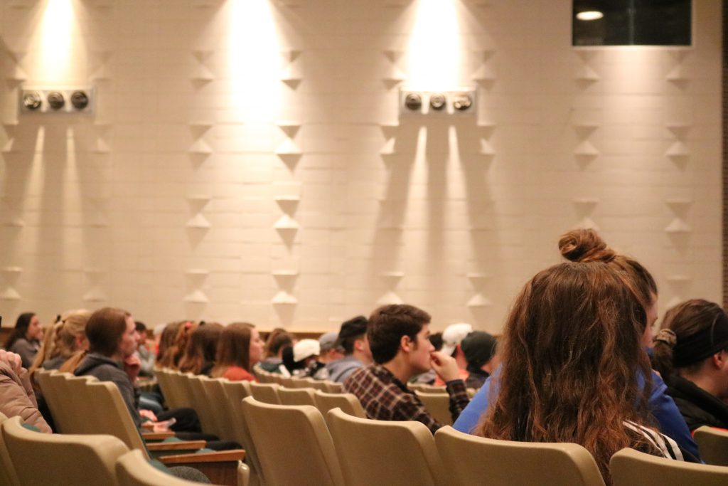 Audience in Cutlip Auditoirium