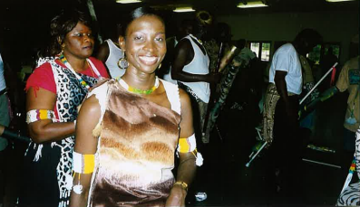 Photo of Benane Awejok Akurkuch in Sudanese dress