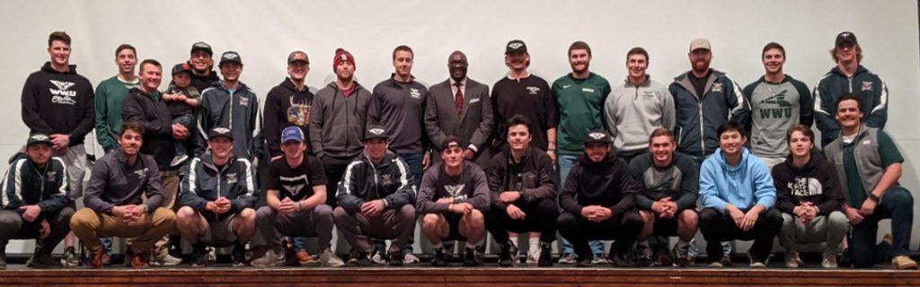 William Woods University Baseball Team with Bob Kendrick