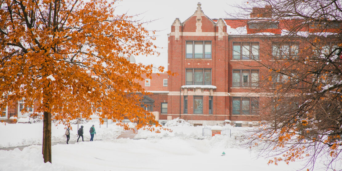 William Woods University snow on campus