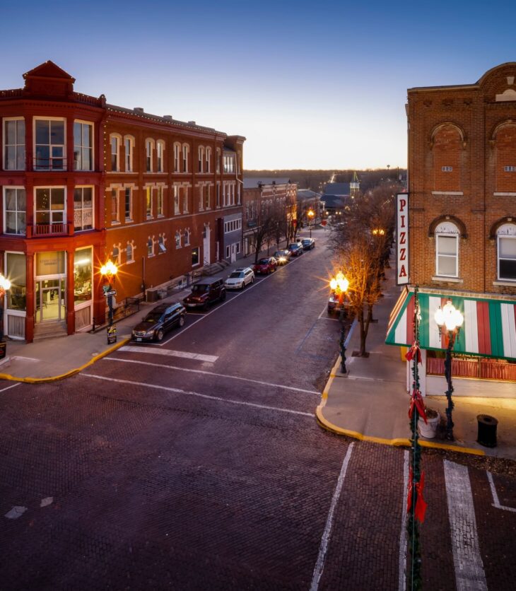 Brick District downtown Fulton, Missouri