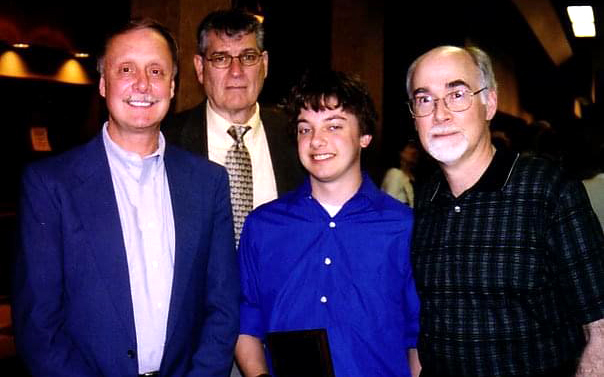 Joshua Potter with WWU professors