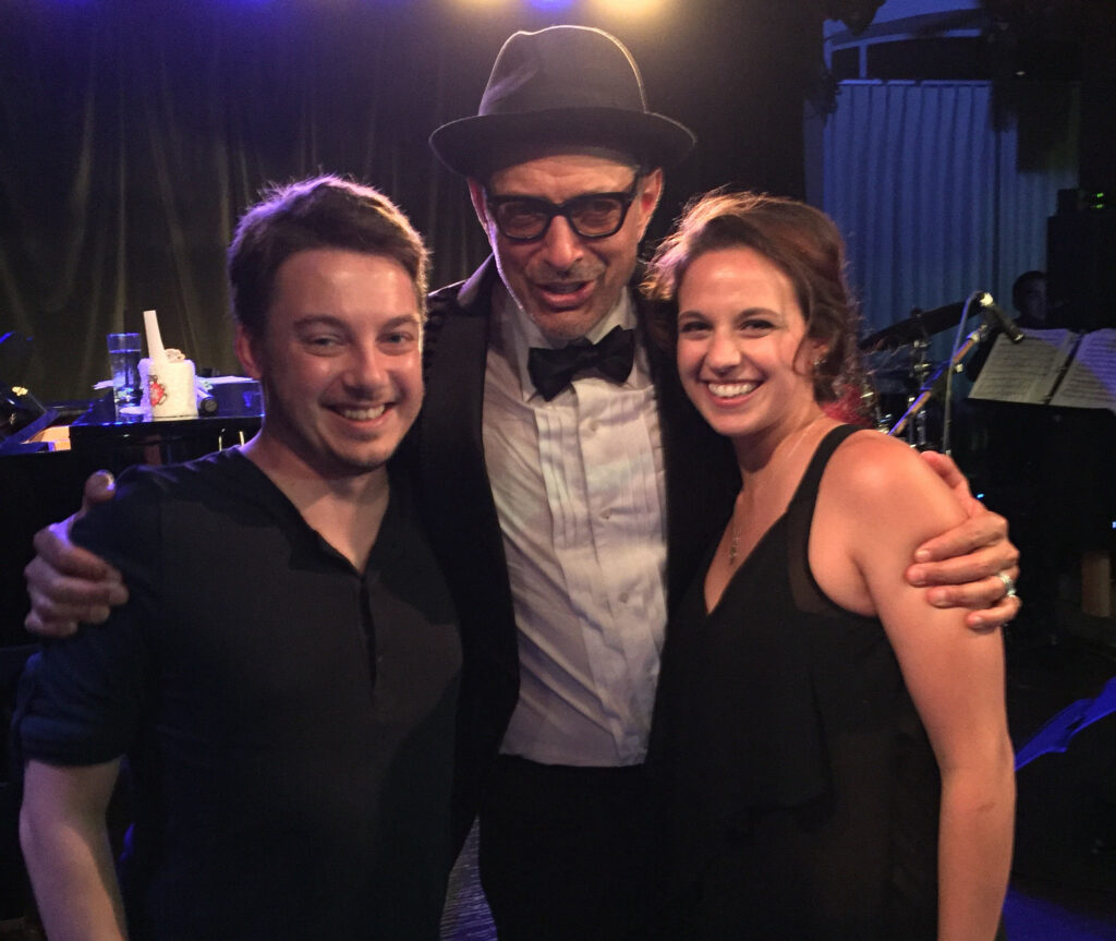 Joshua Potter with Jeff Goldblum