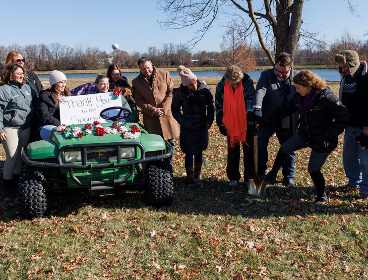 group at ground-breaking event