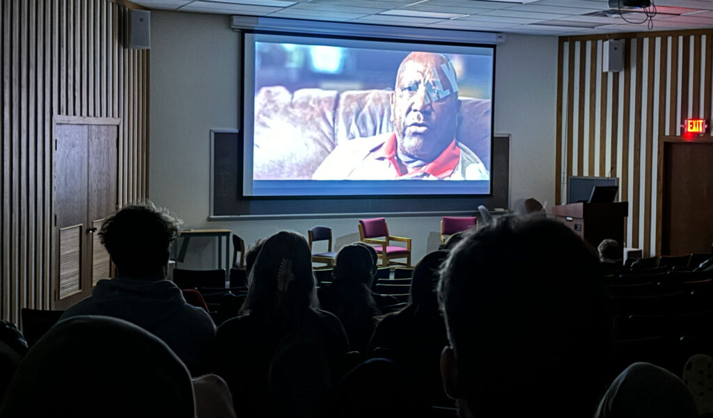 Video screening by Richard Orton in the auditorium