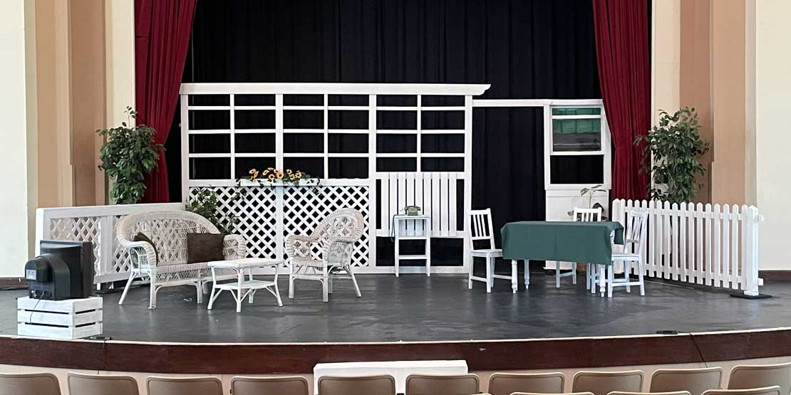 stage set of theatre production